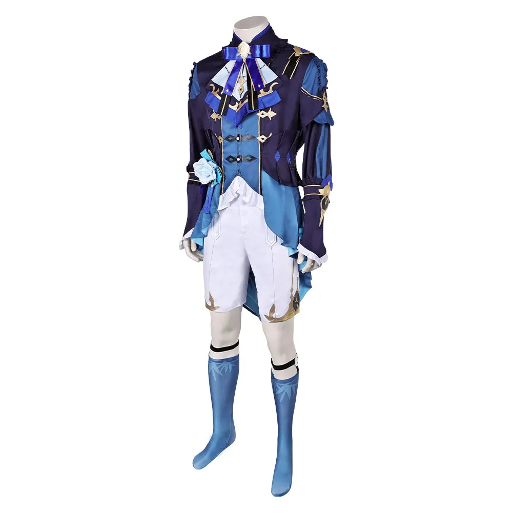 Genshin Impact Lantern Rite Xingqiu Blue Outfit Party Carnival Halloween Cosplay Costume