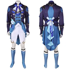 Genshin Impact Lantern Rite Xingqiu Blue Outfit Party Carnival Halloween Cosplay Costume