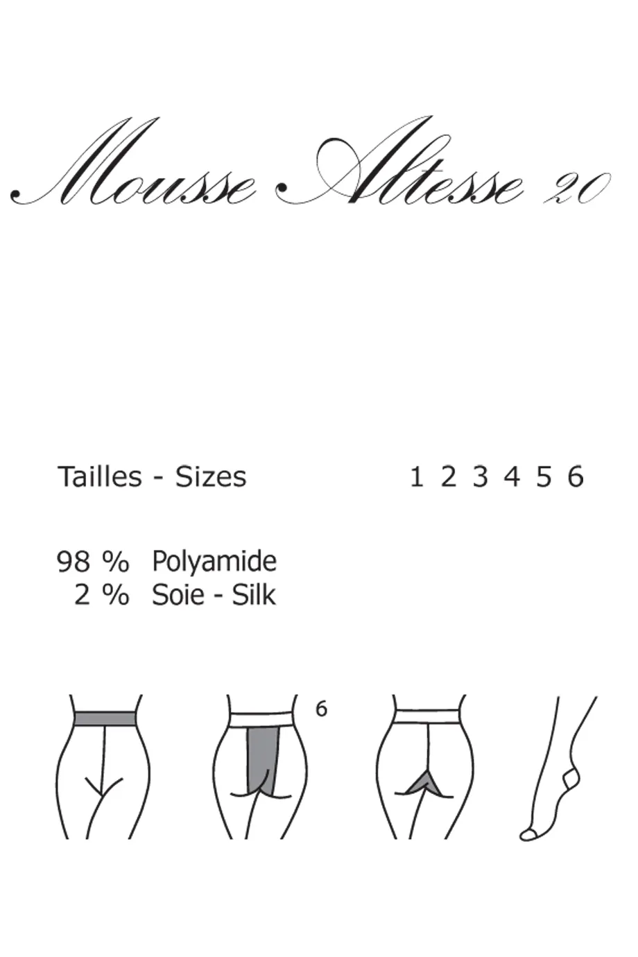 GERBE MOUSSE ALTESSE 20 Gazelle Tights