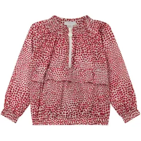 Girls All Over Heart Print Jacket