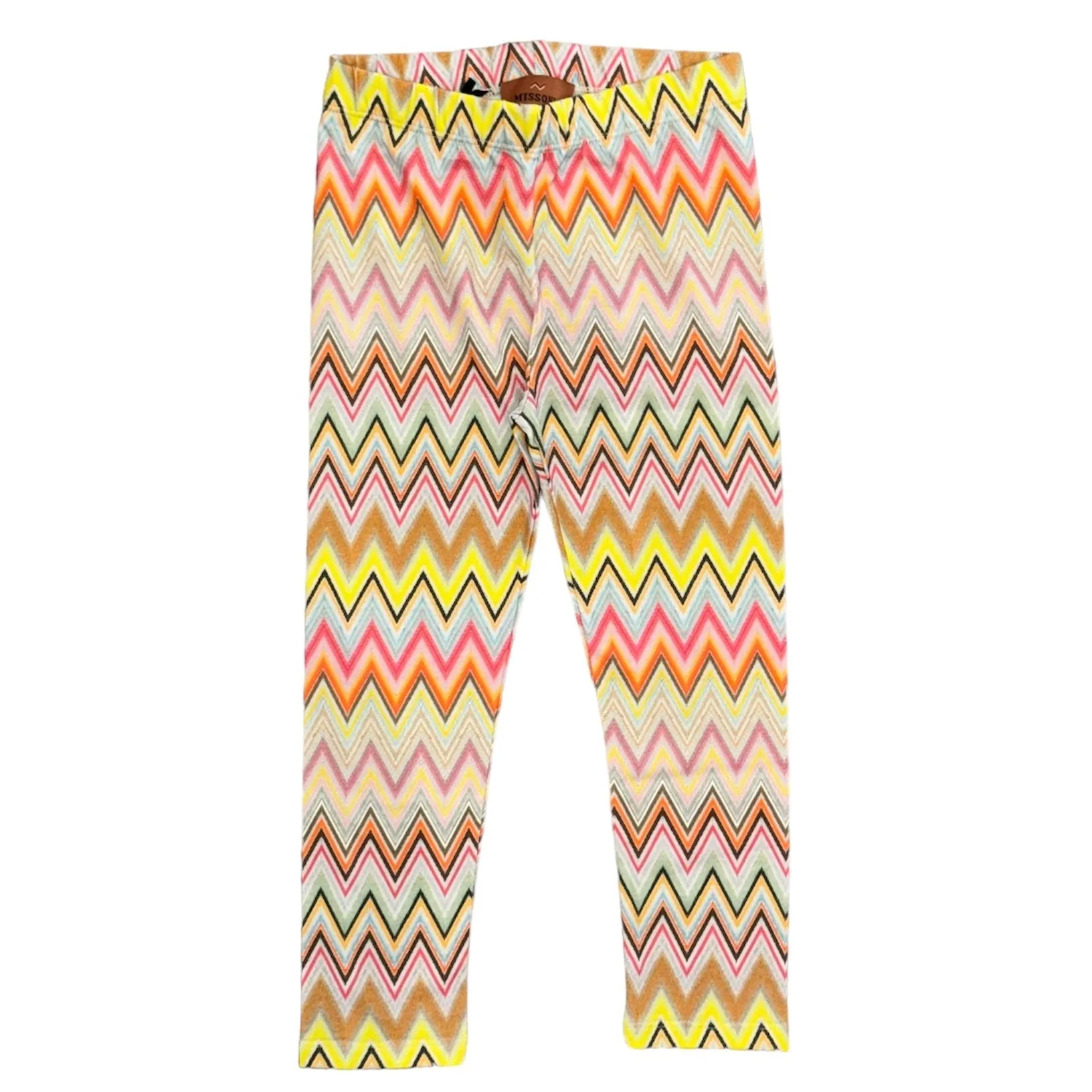 Girls Colourful Zig Zag Leggings