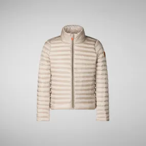 Girls' jacket Aya in sand beige