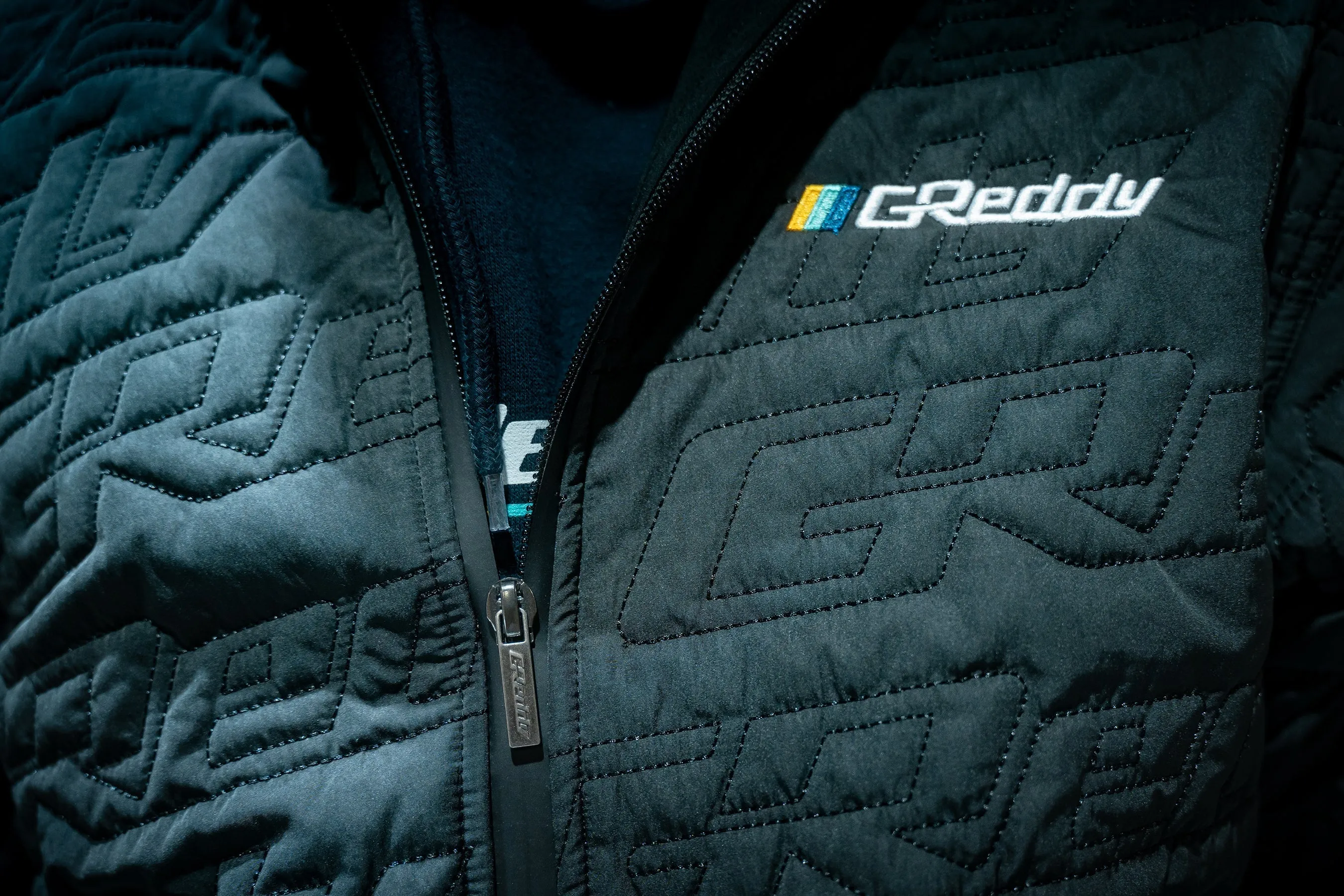 GReddy Quilted Nylon Jacket - Black