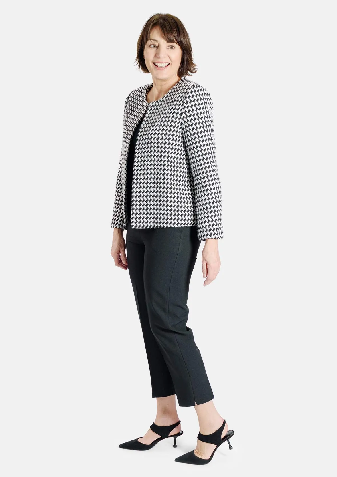 Houndstooth Tweed Jacket