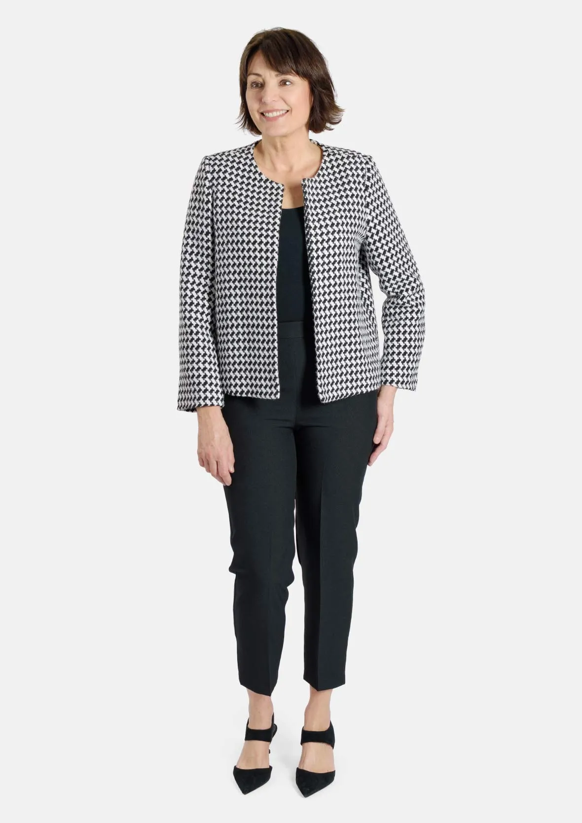 Houndstooth Tweed Jacket