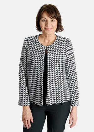 Houndstooth Tweed Jacket