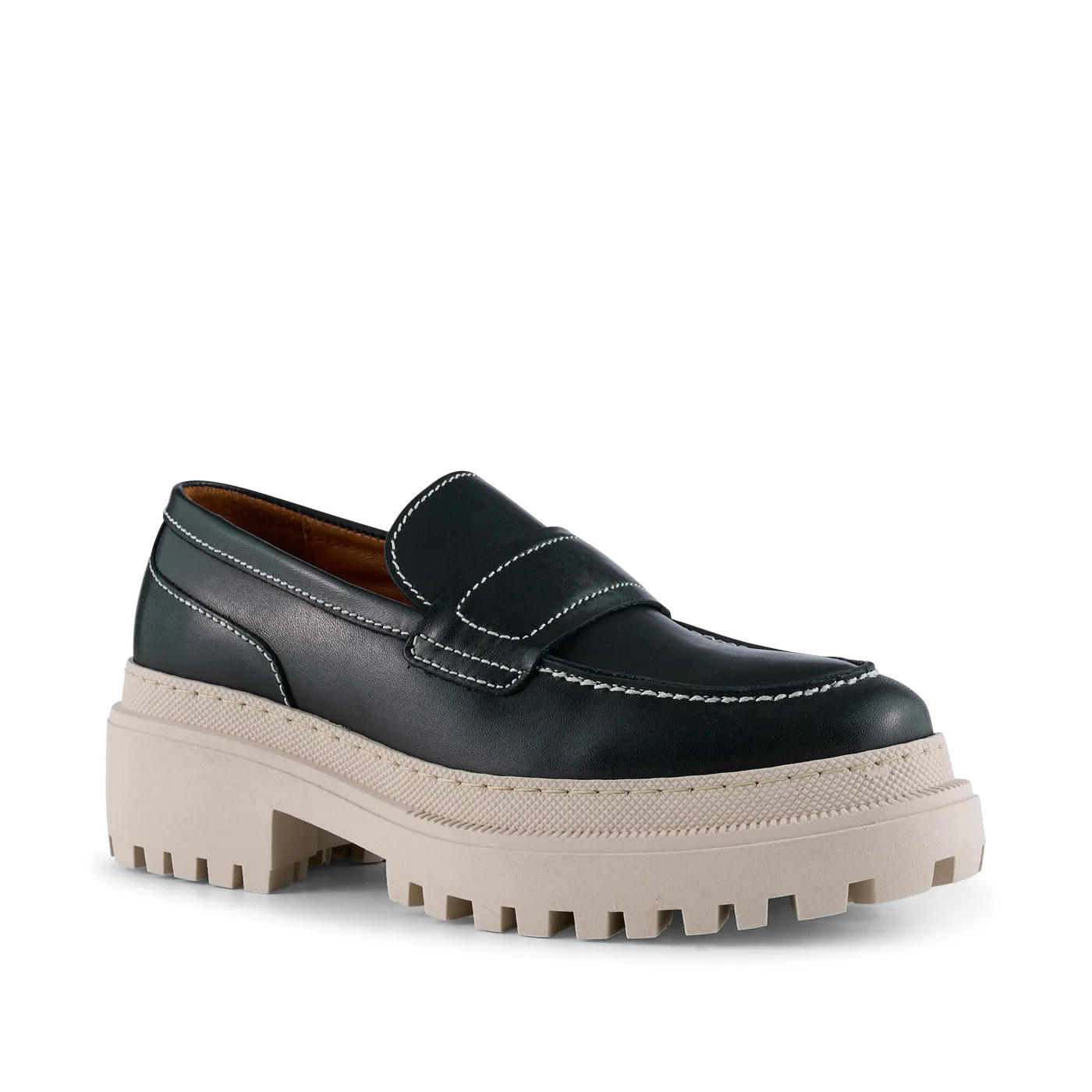 Iona loafer leather - BLACK SMOOTH