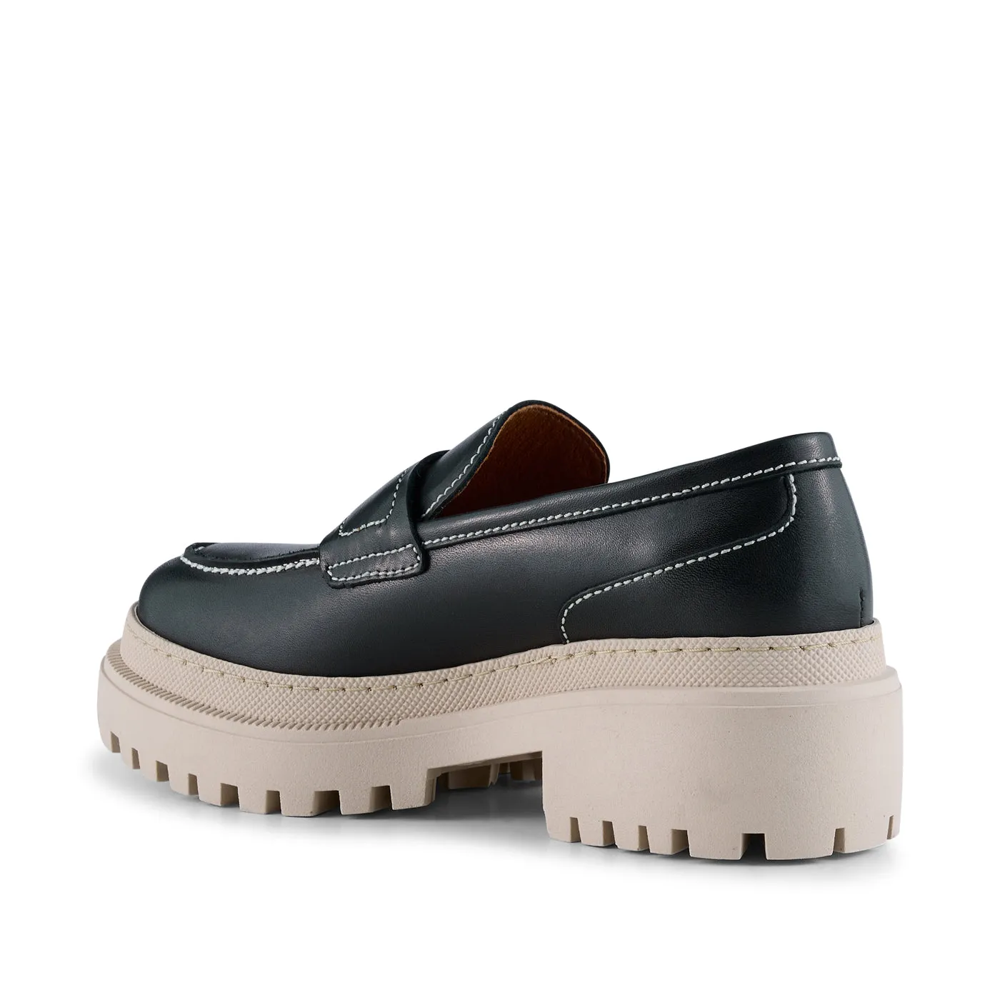 Iona loafer leather - BLACK SMOOTH