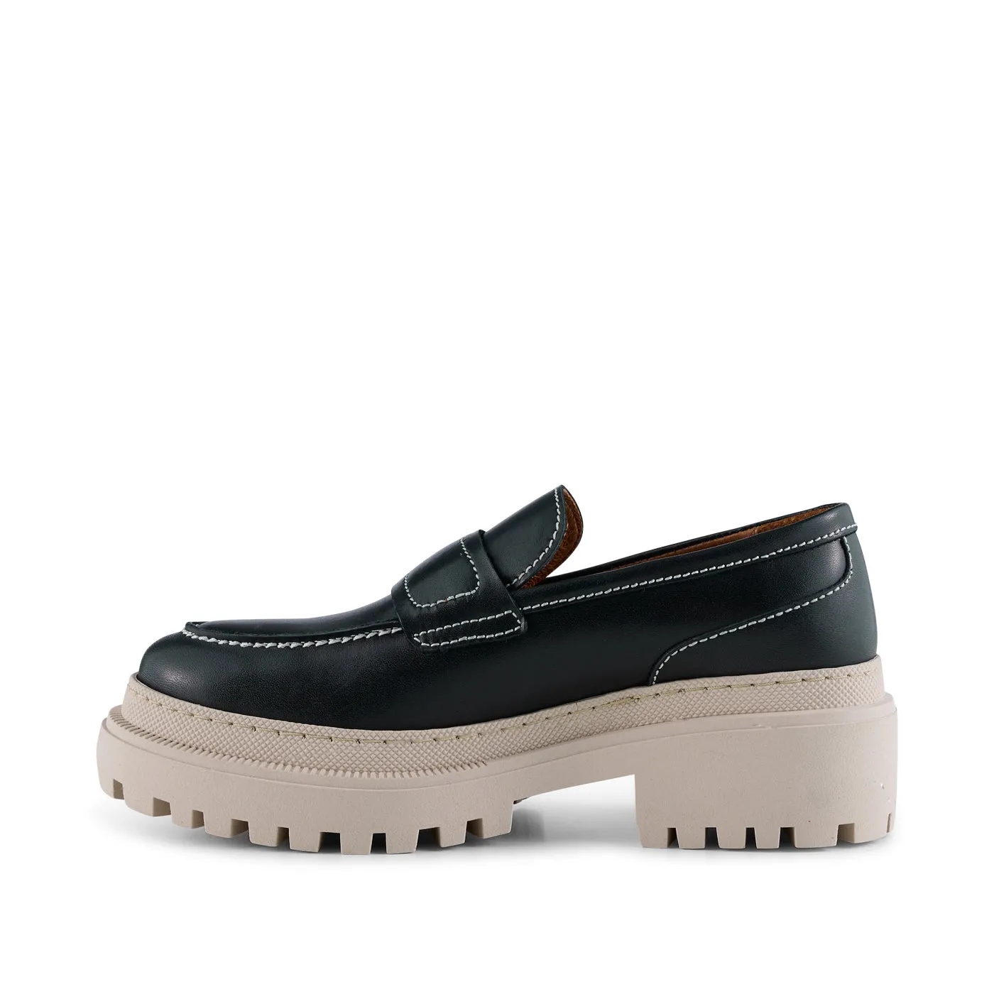 Iona loafer leather - BLACK SMOOTH