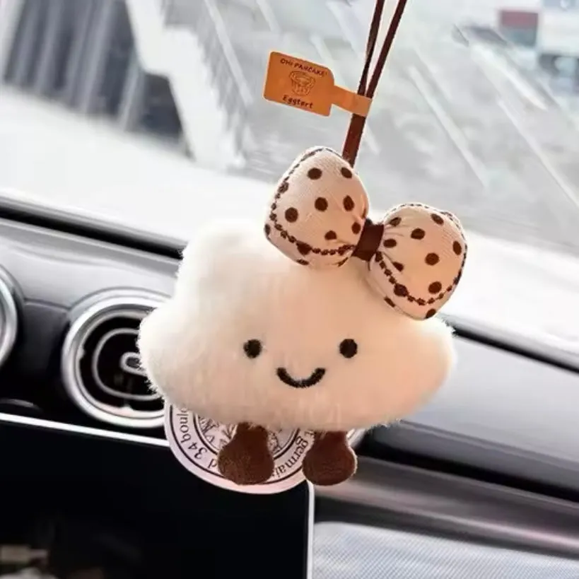 Jellie Teddy Cloud Rear View Mirror Hanger - Girl