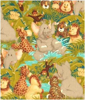 Jungle Babies Bib (Drop-Me-Not)