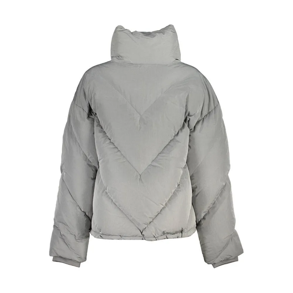 K-WAY Elegant Gray Long-Sleeved Jacket