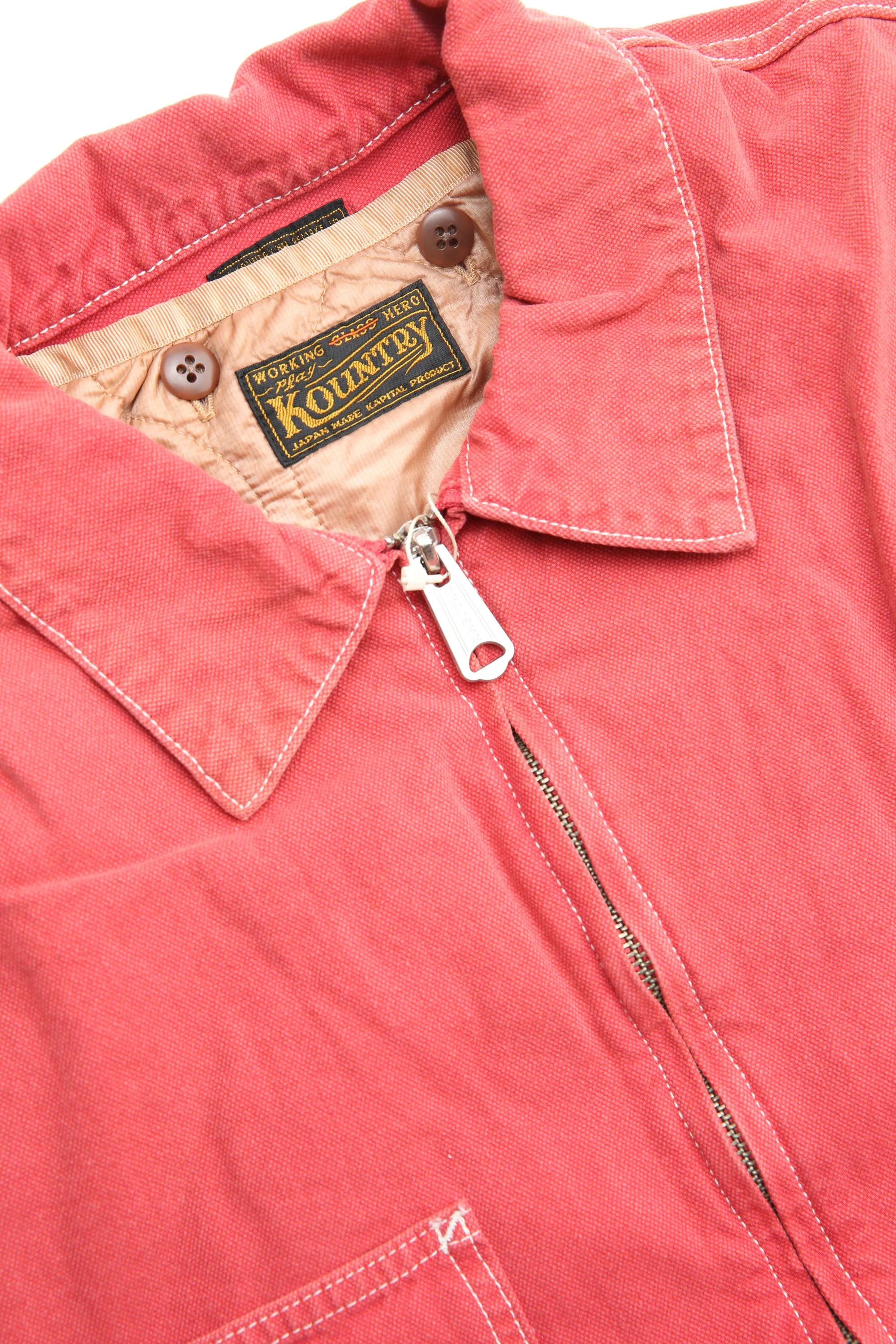 Kapital Canvas Coverall Linend Drizzler - California Red