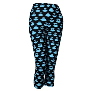 Leggings - Blue Glow Capris