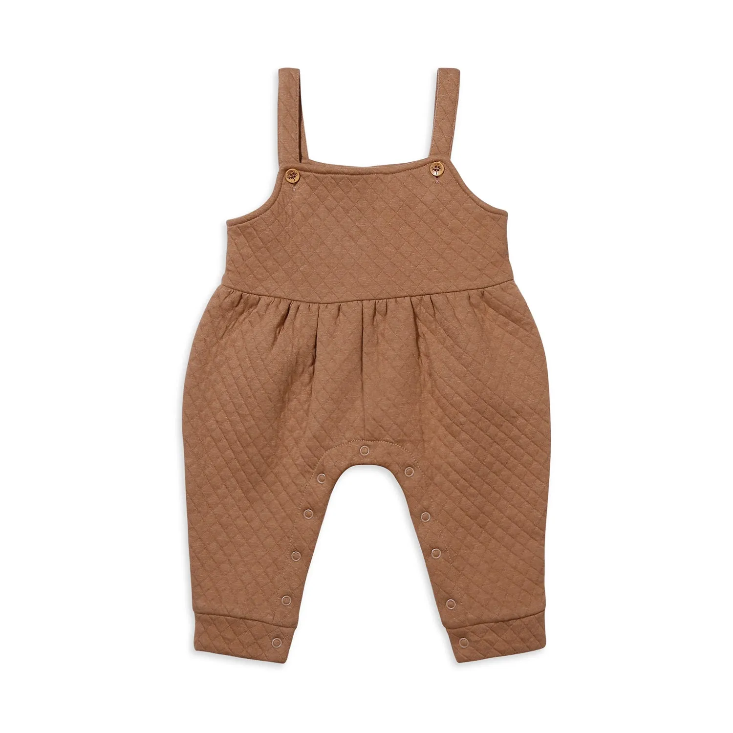 Little Champs Tee With Quilted Dungaree