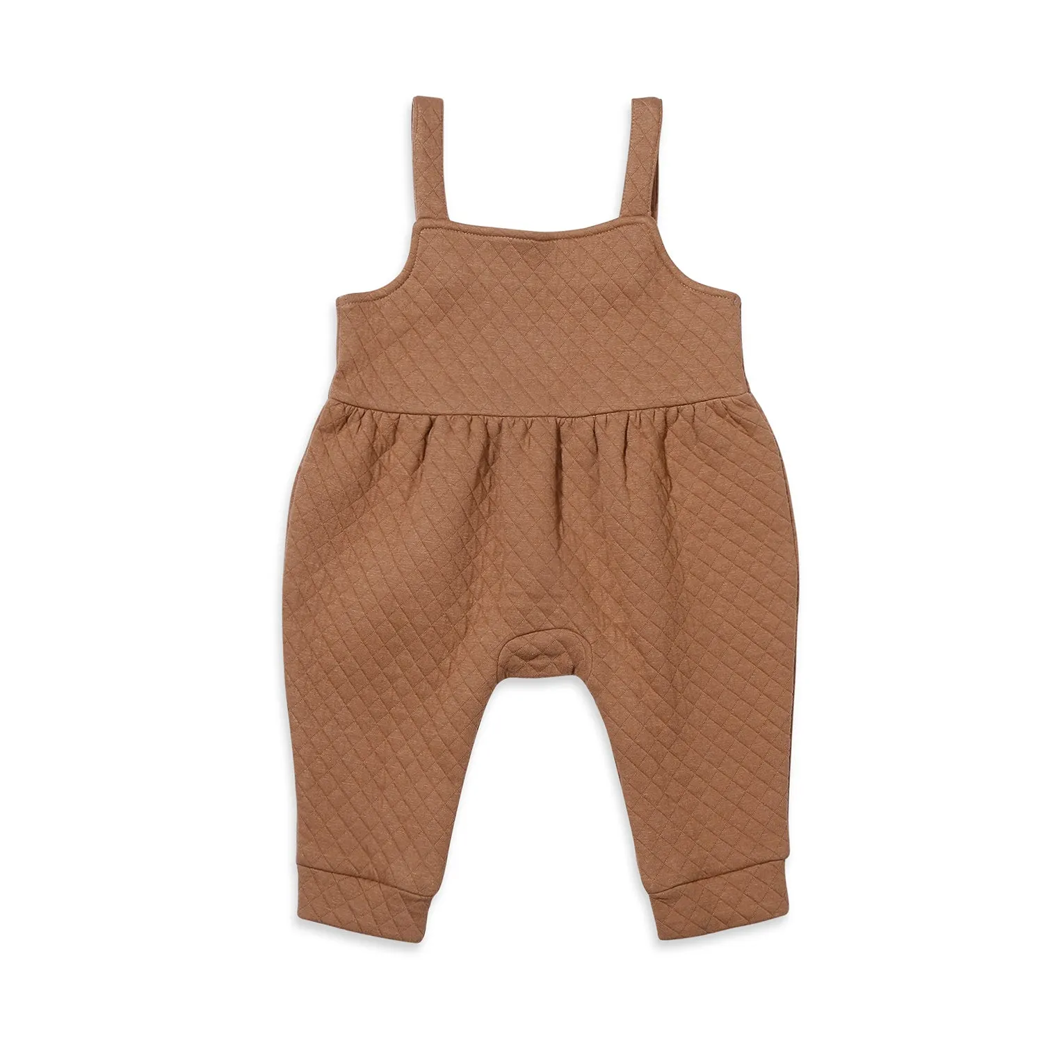 Little Champs Tee With Quilted Dungaree