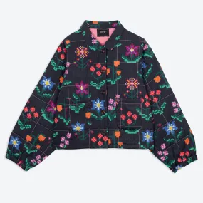 Lowie Needlepoint Print Quilted Jacket