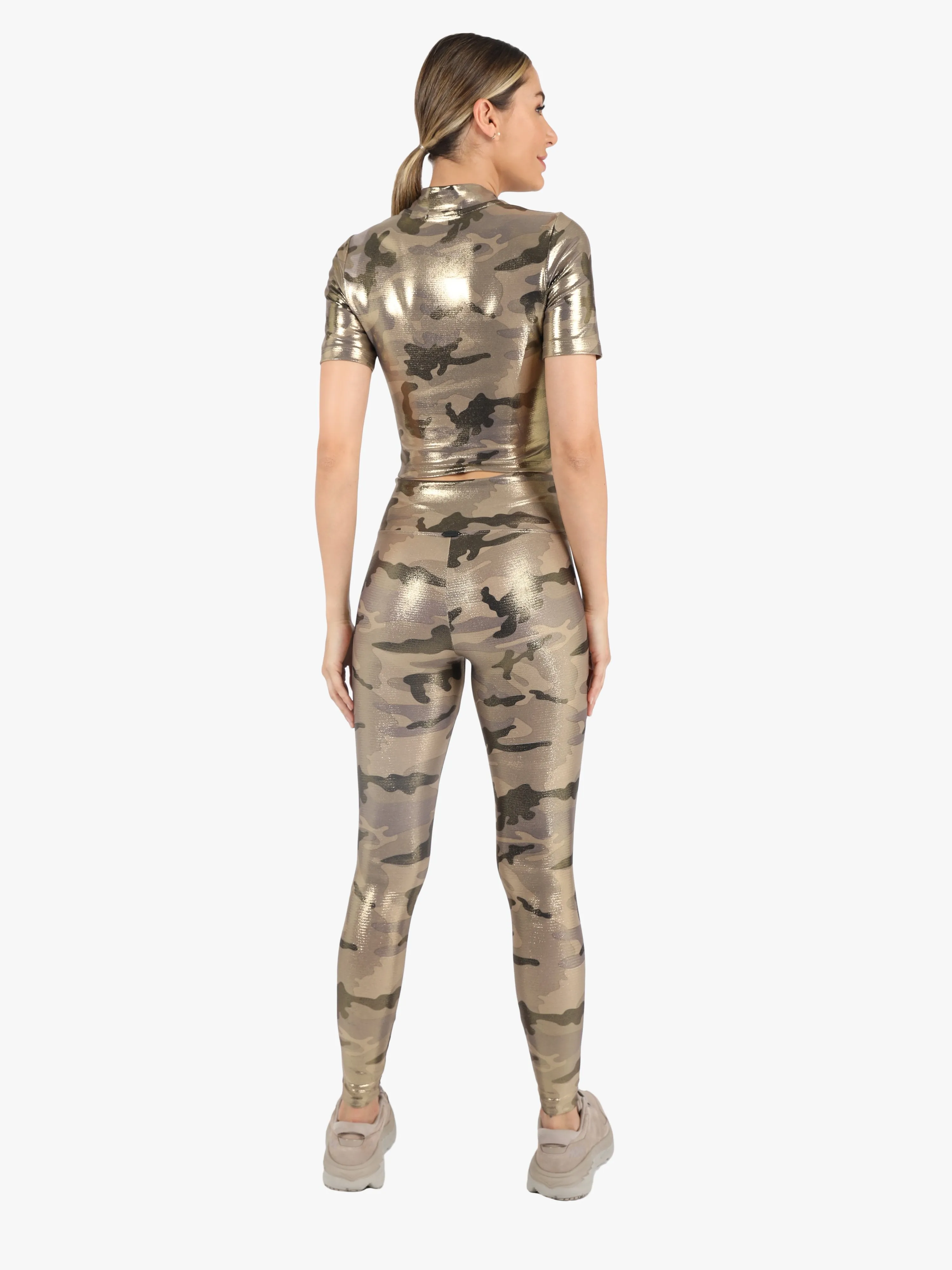 Lustrous Glaze High Rise Legging, Camo Shimmer