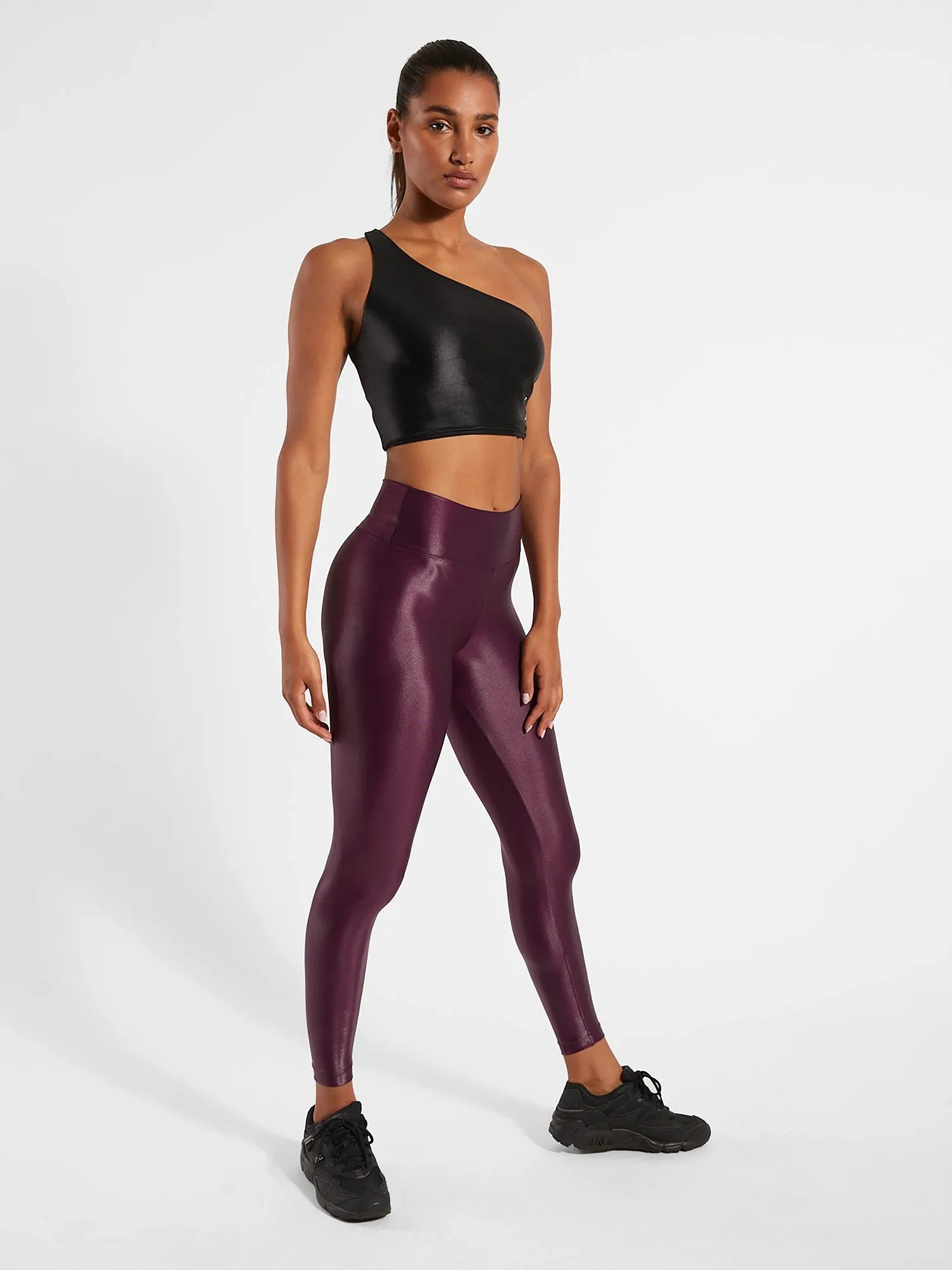 Lustrous Max High Rise Legging, Eggplant