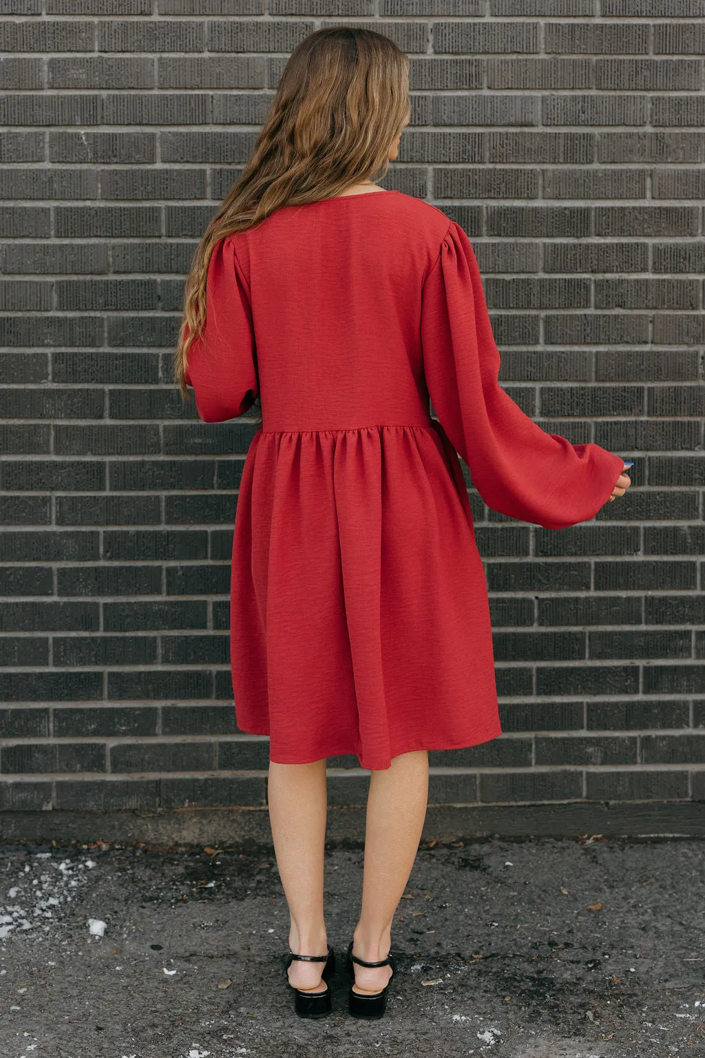 Lydia Dress-Red