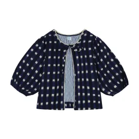 Marisol Boho Jacket in Midnight Navy Ikat