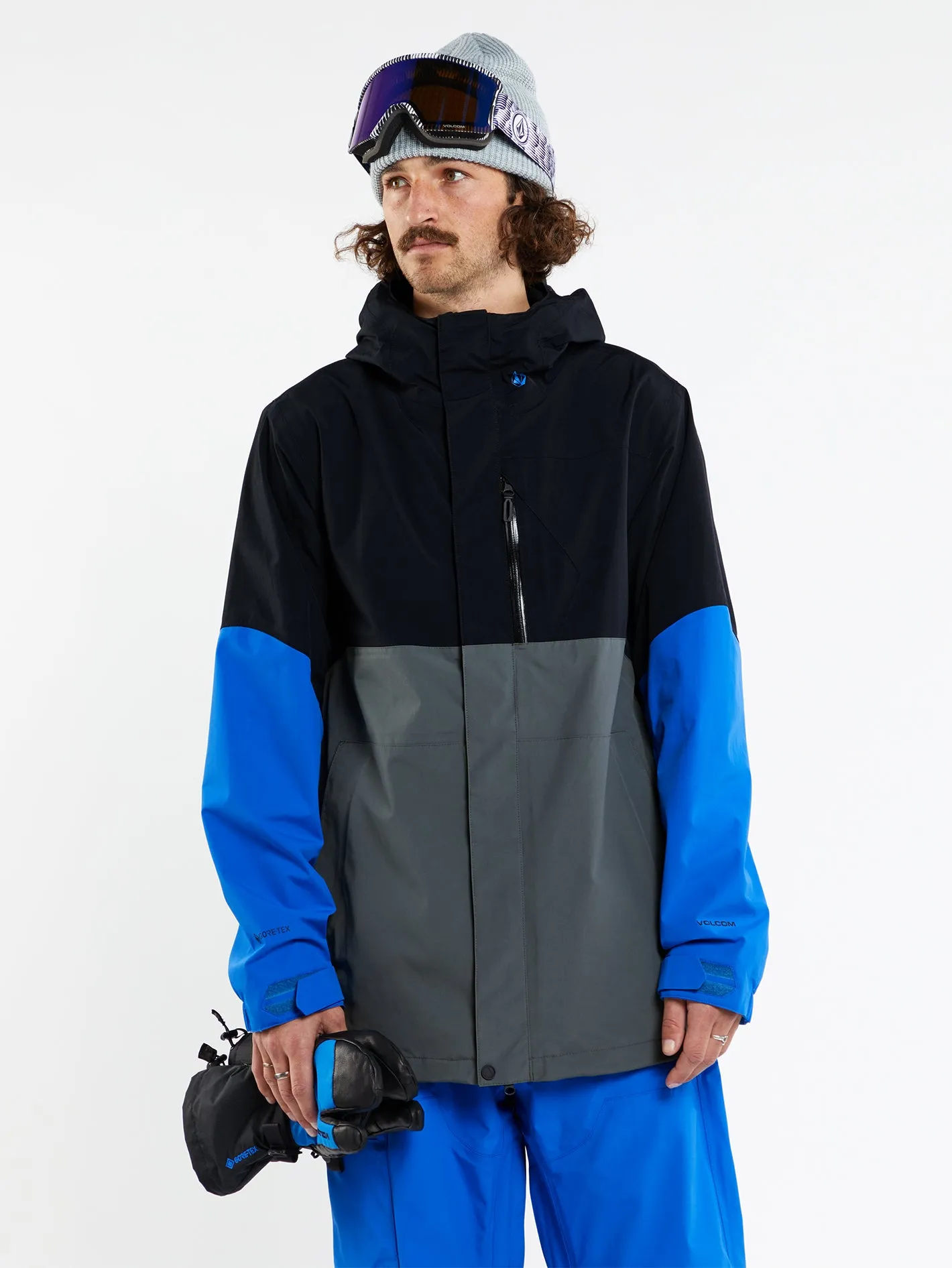 Mens L Gore-Tex Jacket - Electric Blue