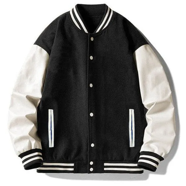 Men's Two Tone Letterman Jackets