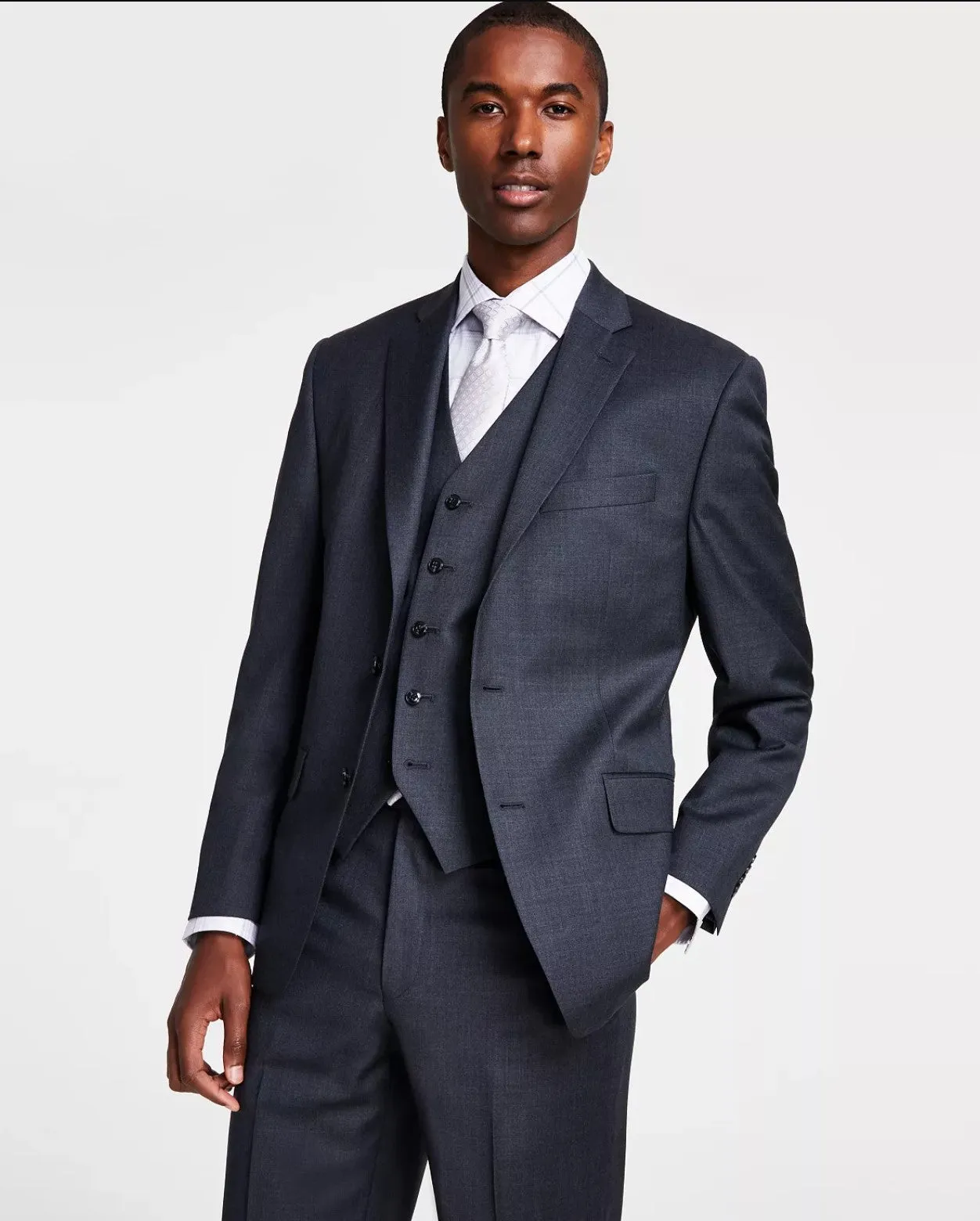 Michael Kors Charcoal Suit w/Optional Vest