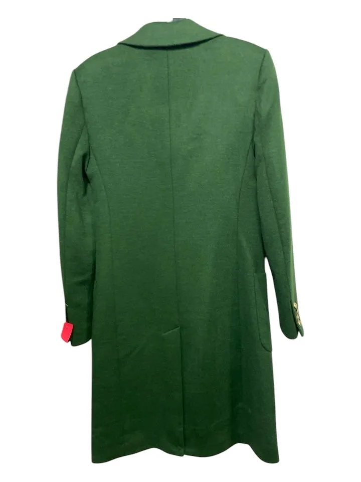 Michael Michael Kors Size 00 Green Wool Blend Double Breast 4 Button Front Coat