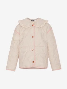 Molo Girls Quilted Jacket in Pink