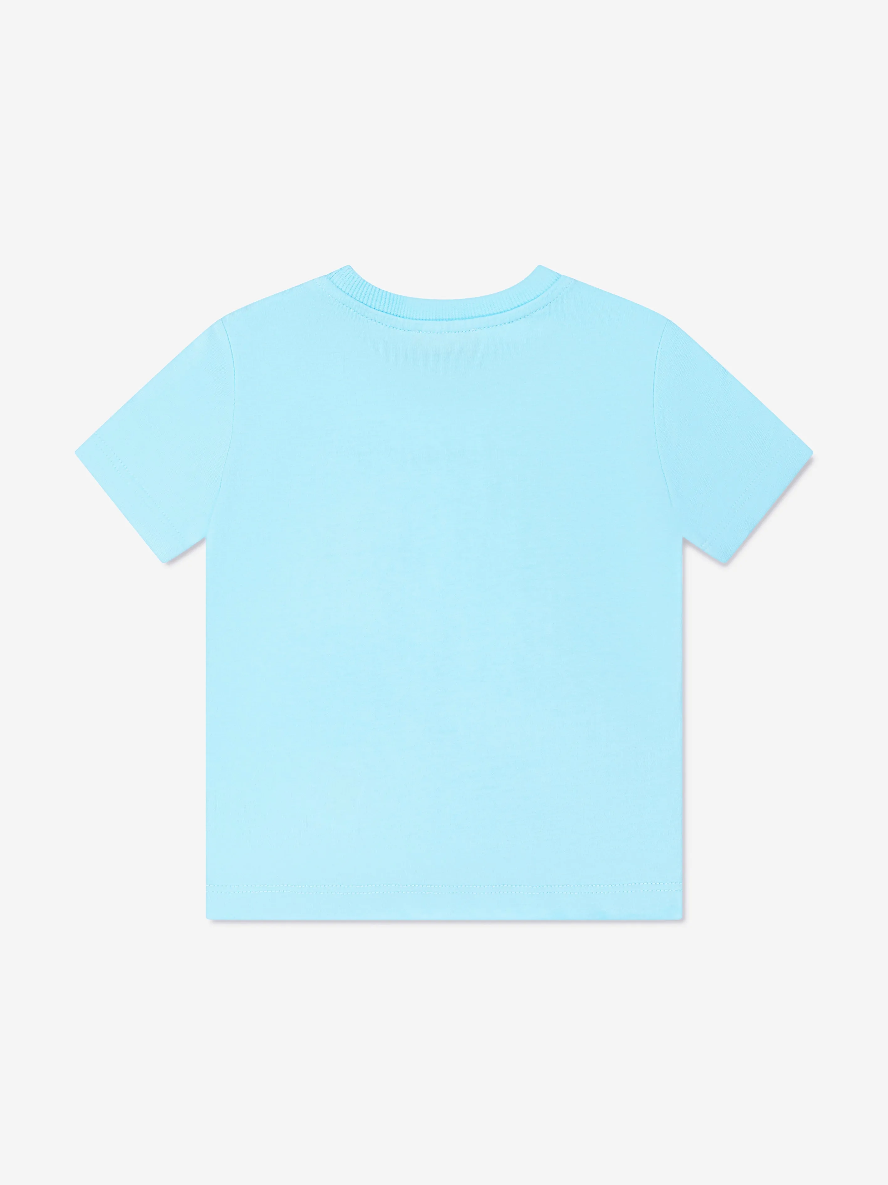 Moschino Kids Embroidered Teddy Pocket T-Shirt in Blue