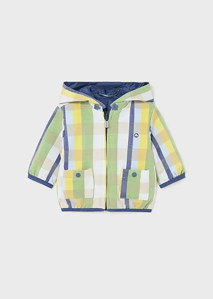 Newborn reversible windbreaker jacket for boys