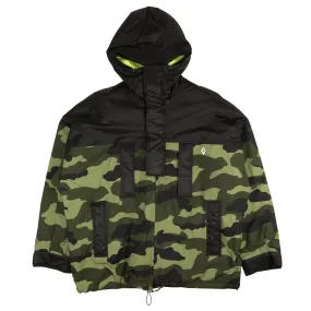 NWT MARCELO BURLON Black Green Camo Quilted Jacket Size M $1295