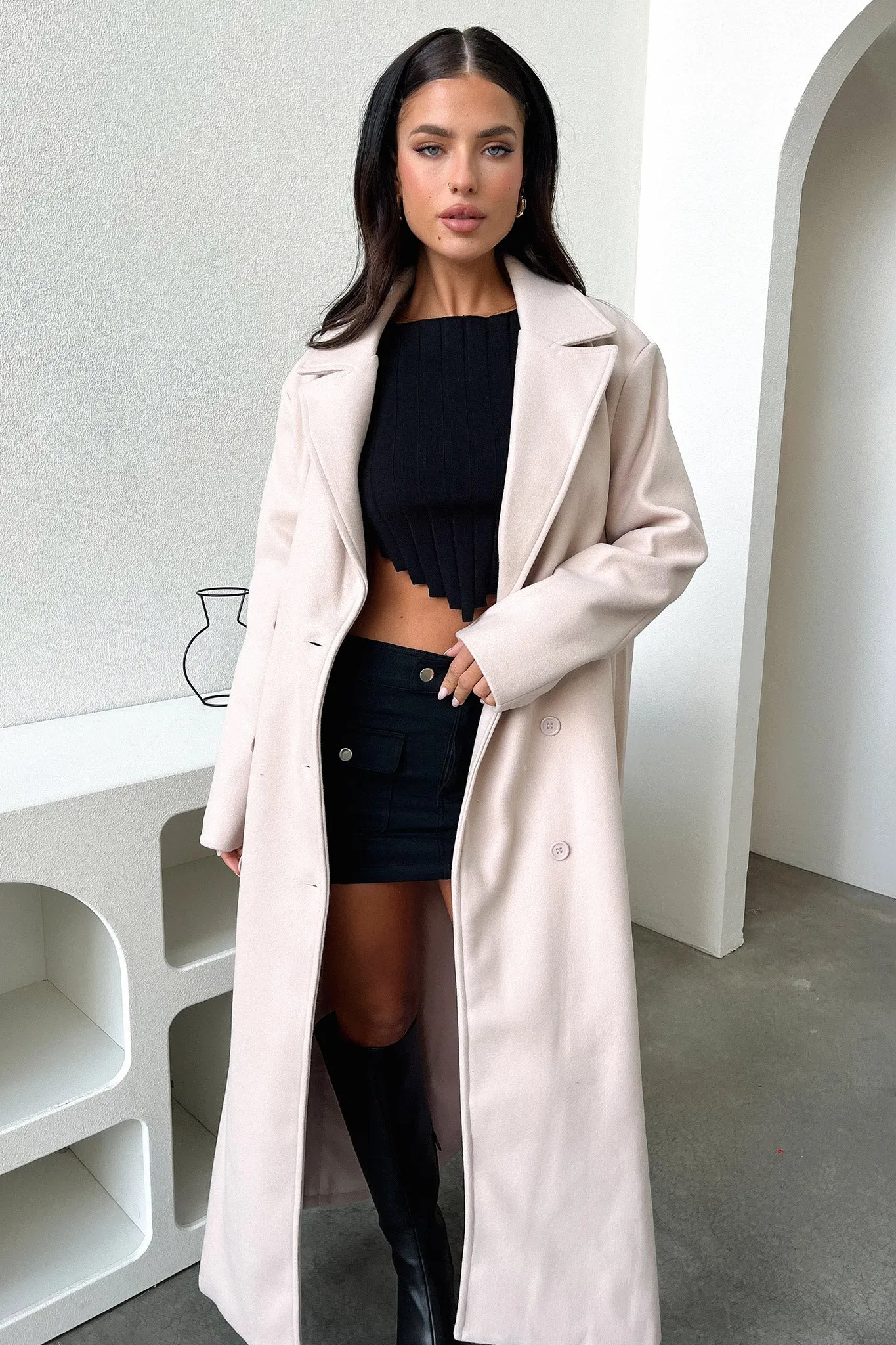 Odelia Coat - Nude