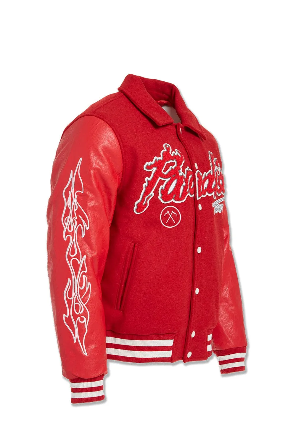 Paradise Tour Varsity Jacket (Red)