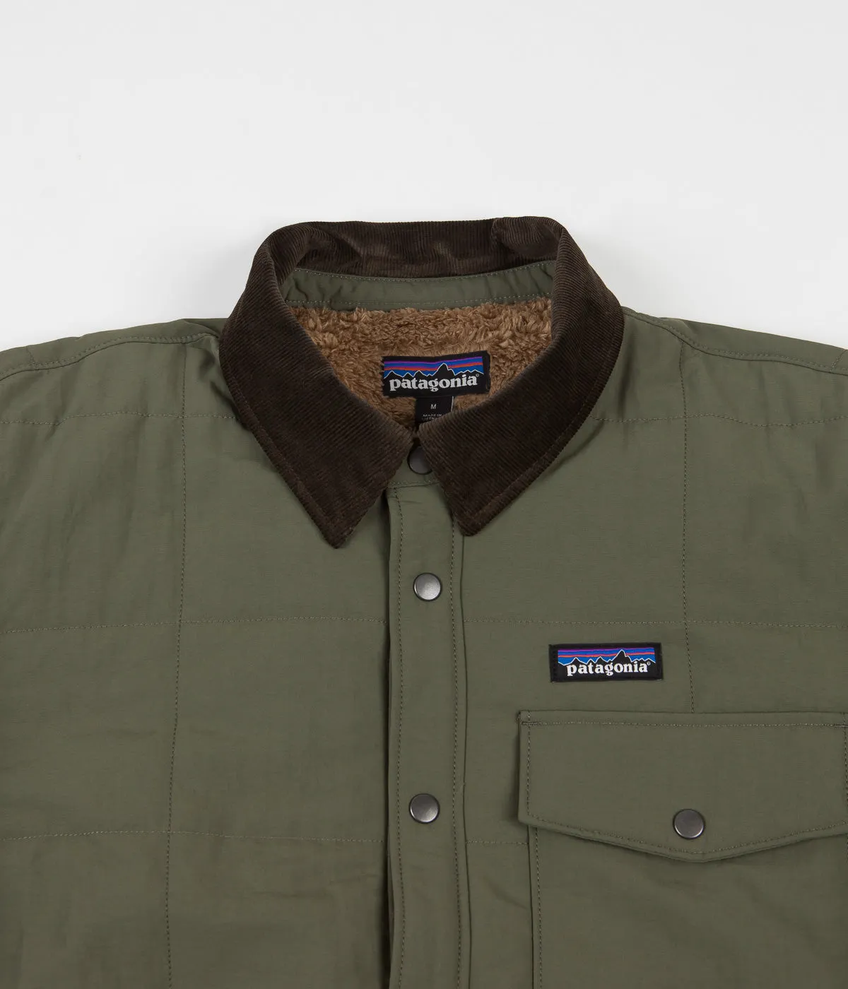 Patagonia Isthmus Quilted Shirt Jacket - Industrial Green