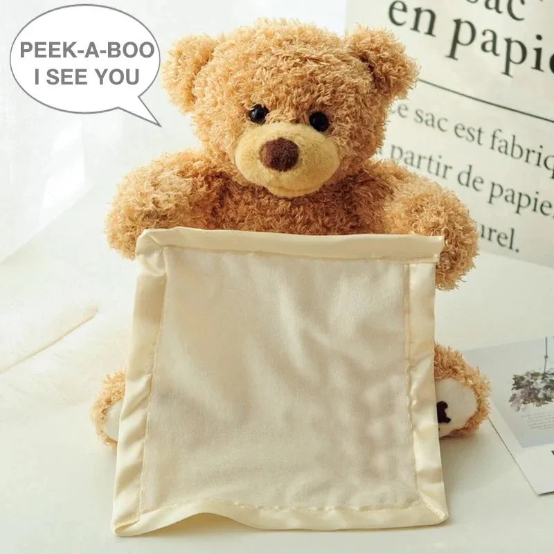 Peek A Boo Bear with Blanket Interactive Plush Teddy - 66B