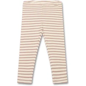 Petit Piao Rose Fawn Legging Modal Striped