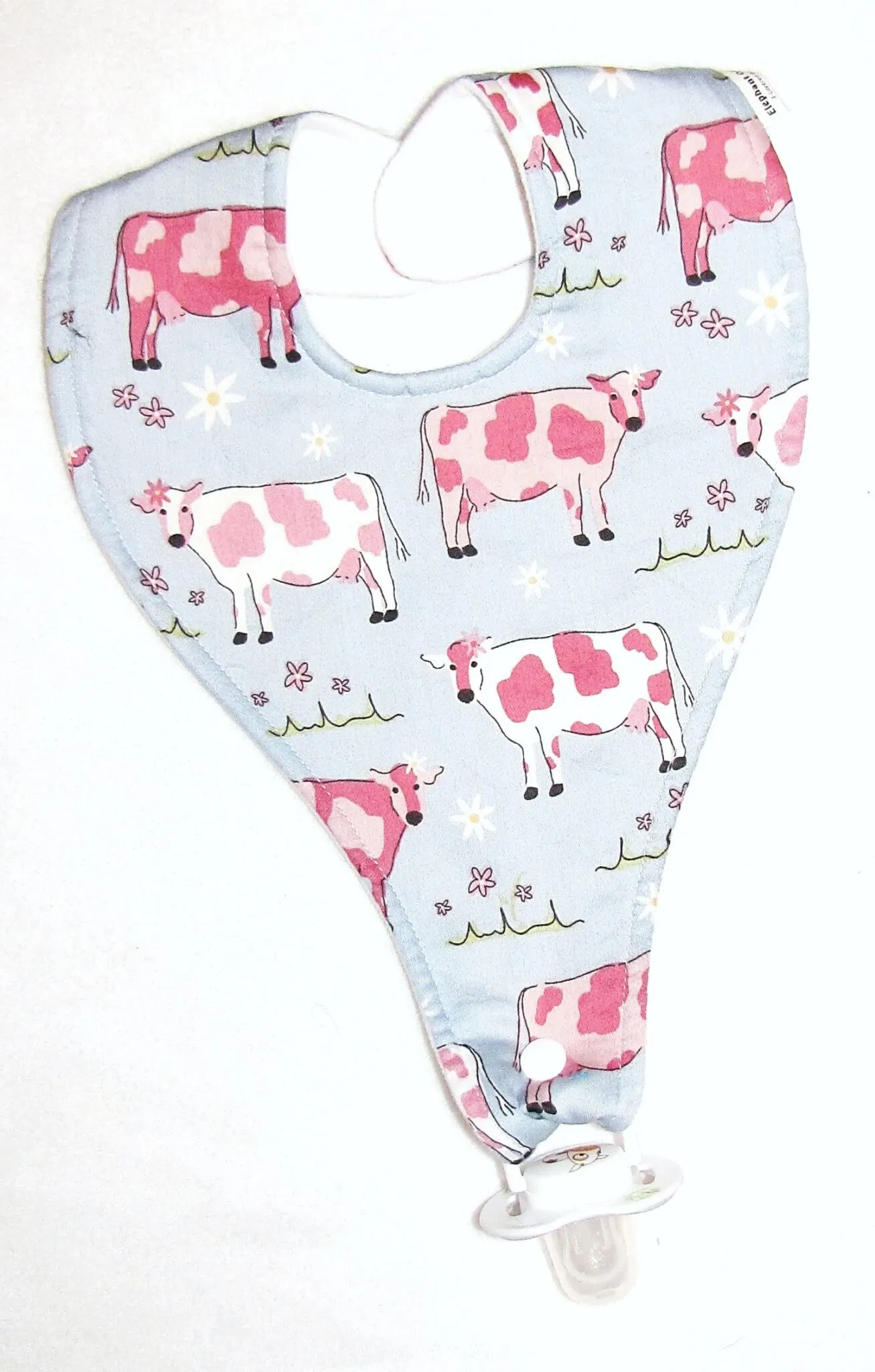 Pink Cows Bib (Drop-Me-Not)