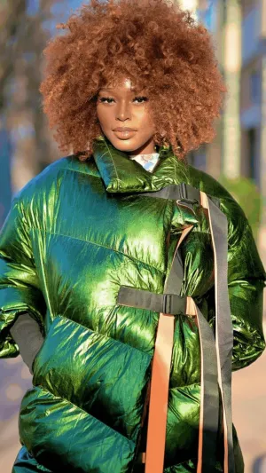 Pre Order:  Glossy Quilted Winter Jacket - @phenomenalkat