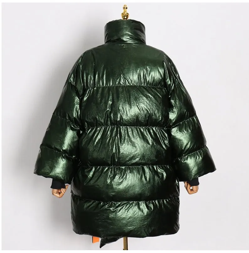 Pre Order:  Glossy Quilted Winter Jacket - @phenomenalkat