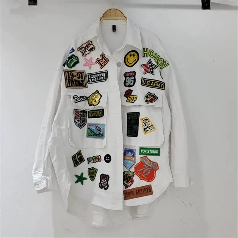 Pre Order:  Playful Patches Denim Jacket