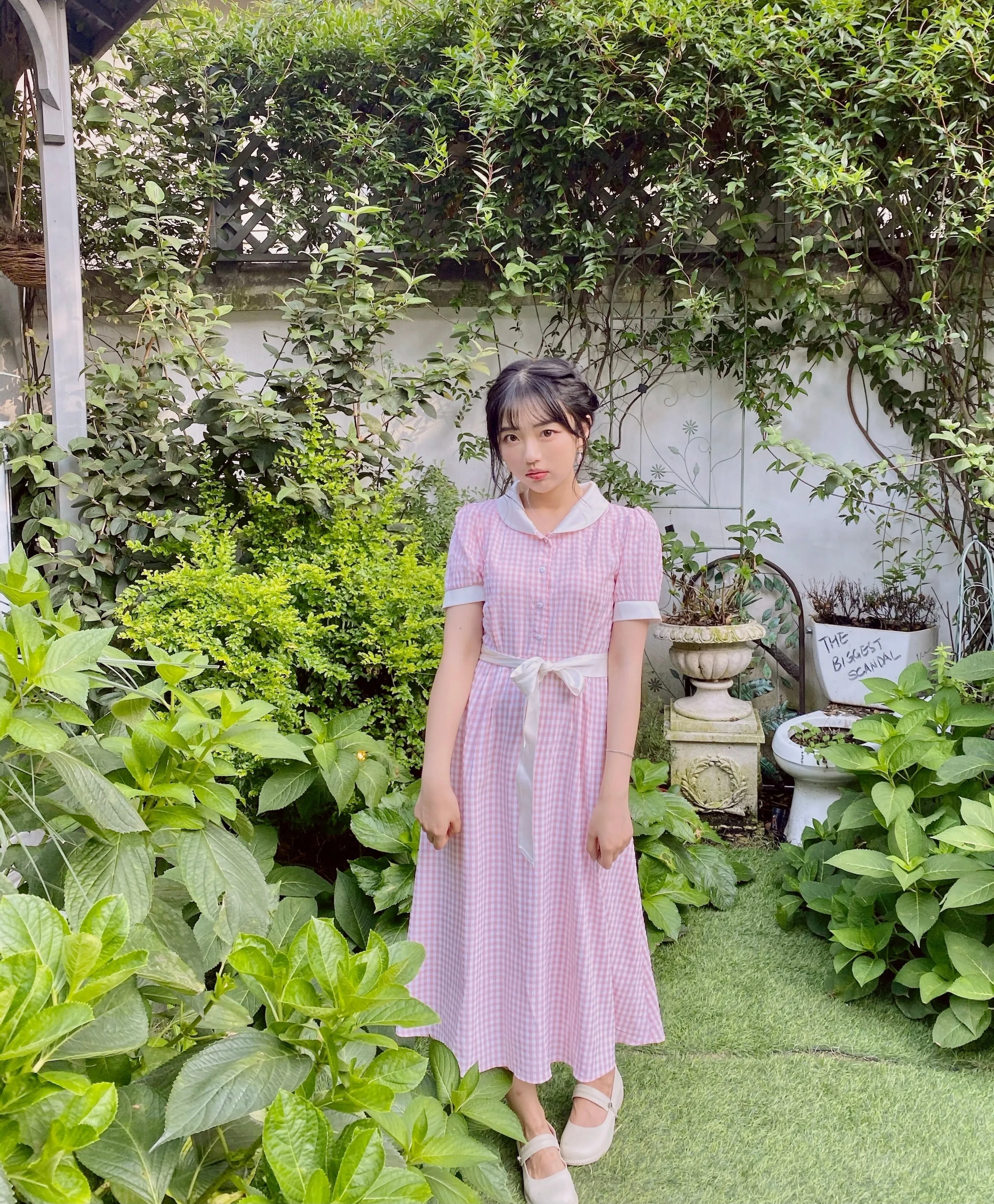 [Premium Selected] Arrived In Dream Land Gingham Dress (designer Rose Candy)