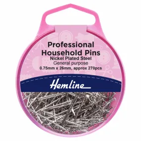 Professional Dressmakers Pins - 0.65mm x 27mm (350 Pieces)