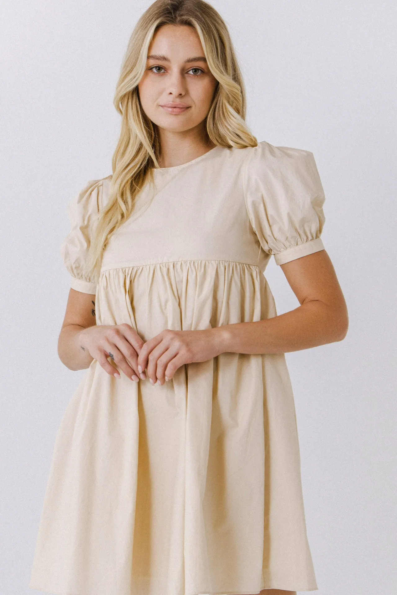 Puff Sleeve Babydoll Dress