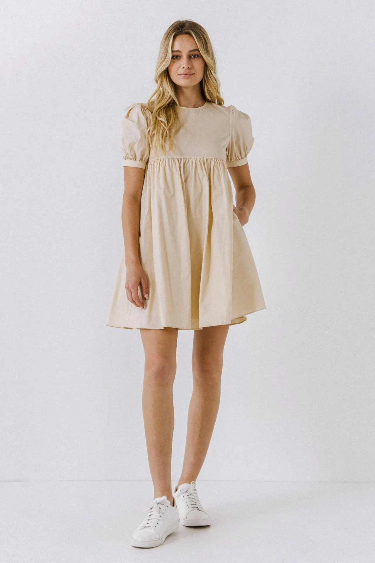 Puff Sleeve Babydoll Dress