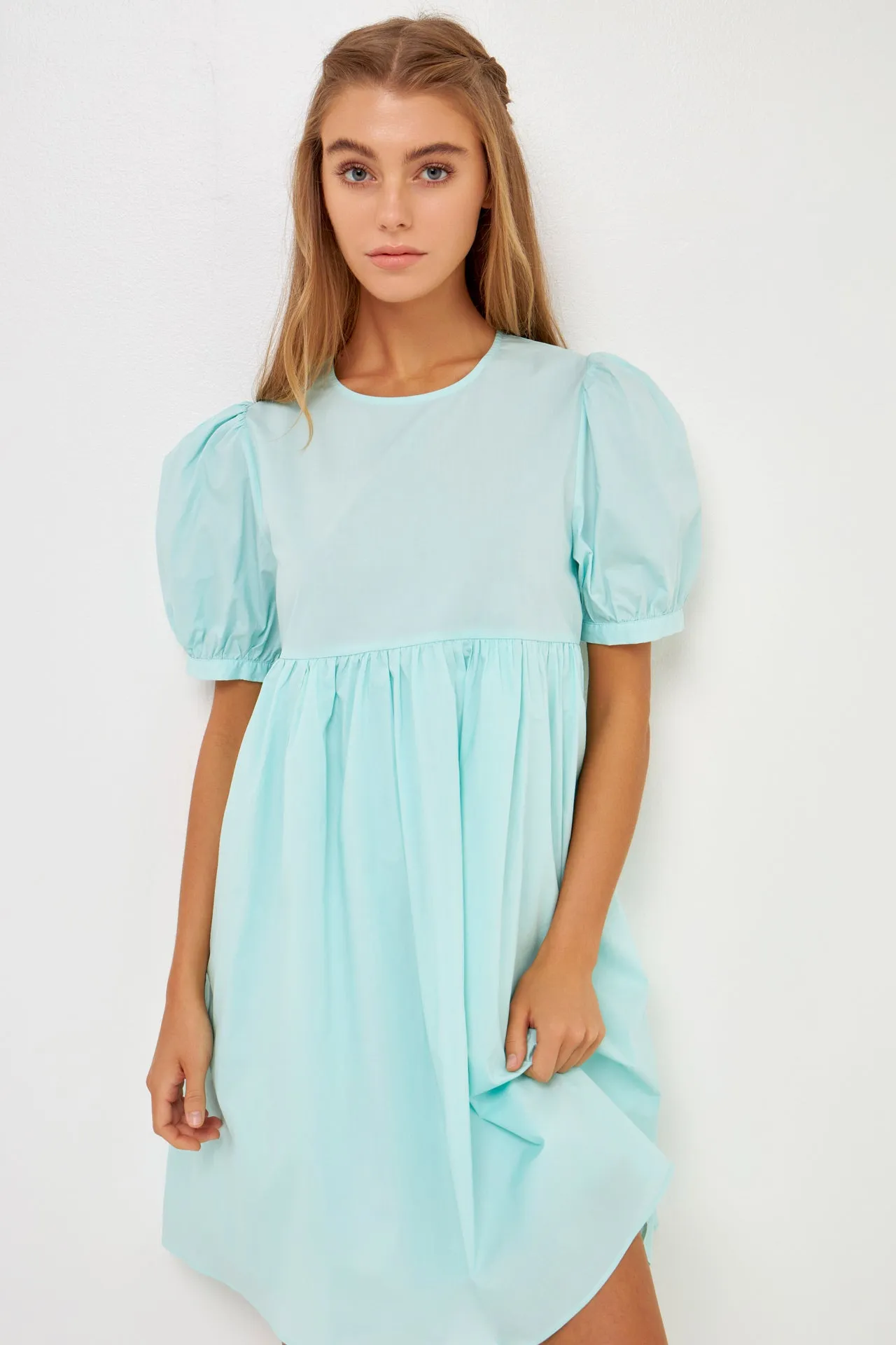 Puff Sleeve Babydoll Dress