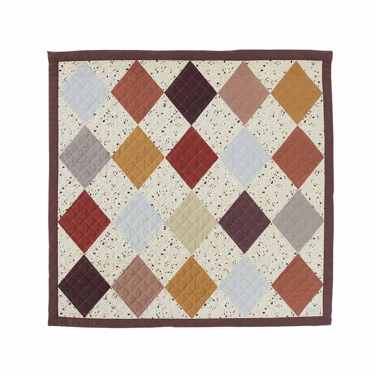 Quilted Aya Wall Rug - Large - Brown