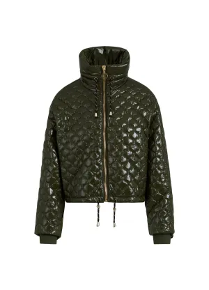 Quilted Jacket in Fall Leaves