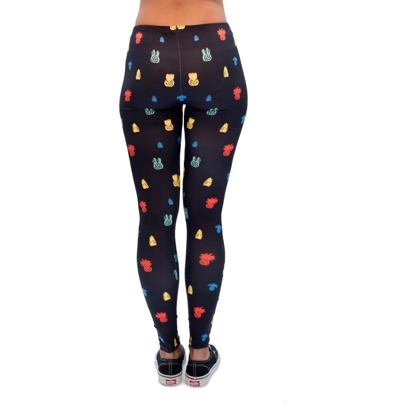 Regular Leggings (8-12 UK Size) - Little Pineapple Black